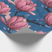 Magnolia tuin cadeaupapier (Hoek)
