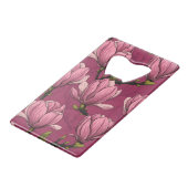 Magnolia tuin creditkaart flessenopener (Achterkant Gekanteld)