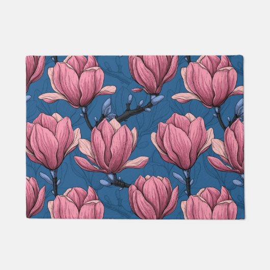 Magnolia tuin deurmat (Voorkant)