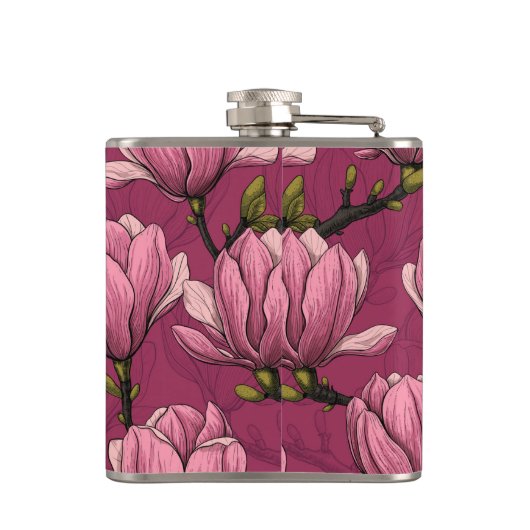 Magnolia tuin heupfles (Achterkant)