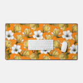 Magnolia tuin in geel bureaumat (Keyboard & Muis)