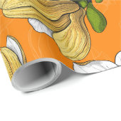 Magnolia tuin in geel cadeaupapier (Rol Hoek)