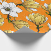 Magnolia tuin in geel cadeaupapier (Hoek)