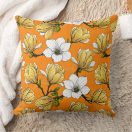 Magnolia tuin in geel kussen