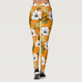 Magnolia tuin in geel leggings (Achterkant)