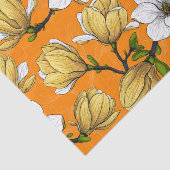 Magnolia tuin in geel tissuepapier (Detail)