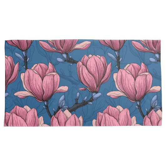 Magnolia tuin kussensloop (Voorkant-Rechts)