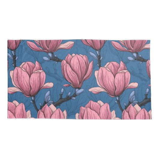 Magnolia tuin kussensloop (Achterkant-Links)