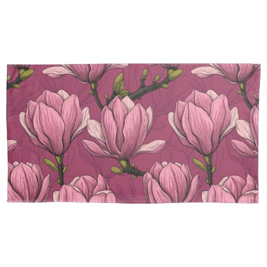 Magnolia tuin kussensloop (Voorkant-Links)
