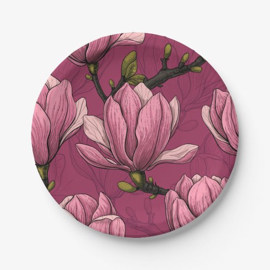 Magnolia tuin papieren bordje (Voorkant)