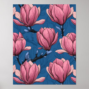 Magnolia tuin poster