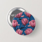 Magnolia tuin ronde button 5,7 cm (Voorkant /achterkant)