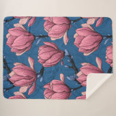 Magnolia tuin sherpa deken (Voorkant (horizontaal))