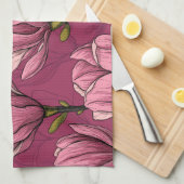 Magnolia tuin theedoek (Quarter Fold)