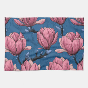 Magnolia tuin theedoek