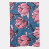 Magnolia tuin theedoek (Verticaal)