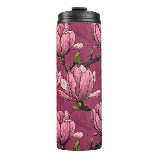 Magnolia tuin thermosbeker (Voorkant)