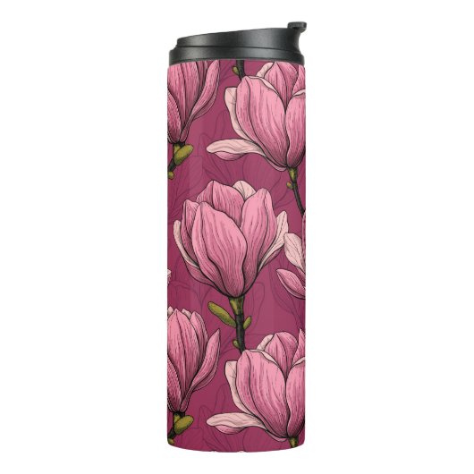 Magnolia tuin thermosbeker (Gedraaid links)