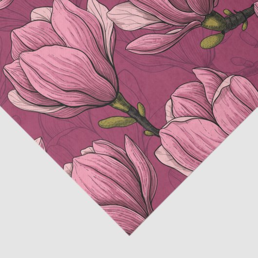 Magnolia tuin tissuepapier (Detail)