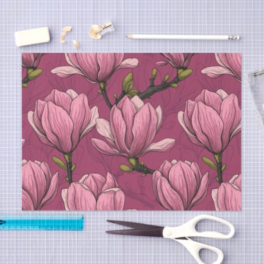 Magnolia tuin tissuepapier (Craft)