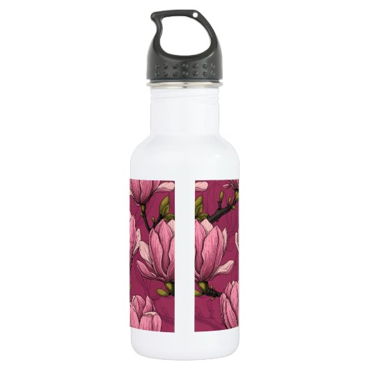 Magnolia tuin waterfles  (Achterkant)