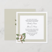 Magnolia Uitnodiging (Voorkant / Achterkant)