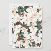 Magnolia-uitnodiging, Brunch met de Bride Kaart (Achterkant)