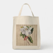  Magnolia-ventilator op strepes Tote Bag (Achterkant)