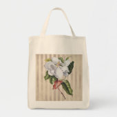 Magnolia-ventilator op strepes Tote Bag (Voorkant)
