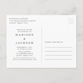 Magnolia verander de datum waarop het huwelijk wor aankondigingskaart (Achterkant)