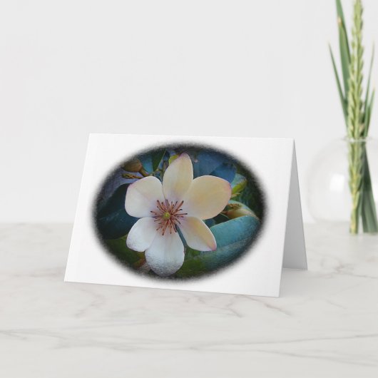 Magnolia Verjaardag Kaart (Voorkant)