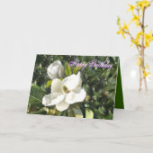 Magnolia verjaardag - voeg je eigen woorden toe kaart (Gele Bloem)