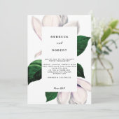 Magnolia verlovingsfeest uitnodiging (Staand voorkant)