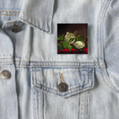 Magnolia Vierkante Button 5,1 Cm (In situ)