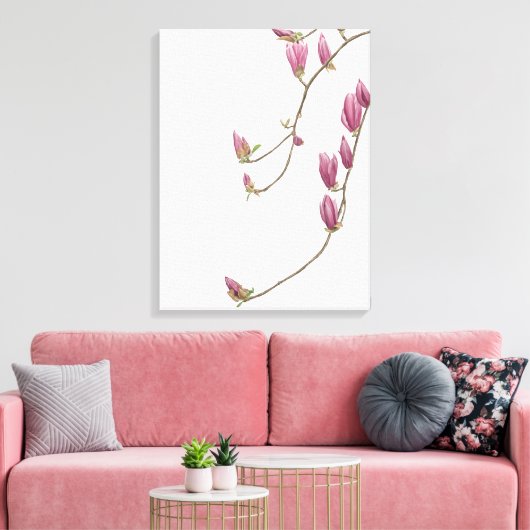 Magnolia Vine Canvas (Insitu (Woonkamer))