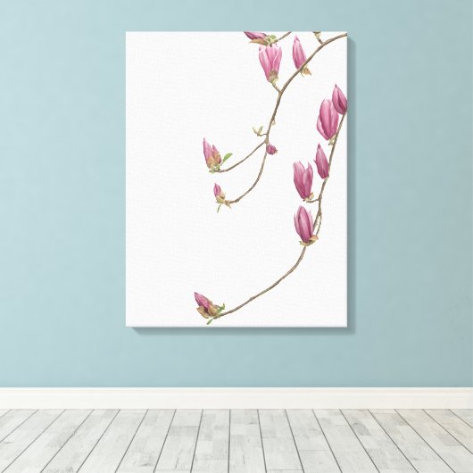 Magnolia Vine Canvas Afdruk (Insitu (Houten vloer))