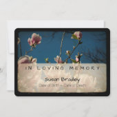 Magnolia Vintage Memorial Sympathie Dank u 7 Kaart (Voorkant)