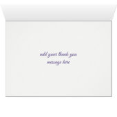 Magnolia Violet Waterverf Bloemen Dank u kaart (Binnen Horizontaal (Onder))