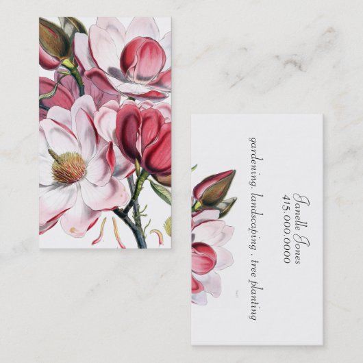 Magnolia Visitekaartje (Voorkant / Achterkant)