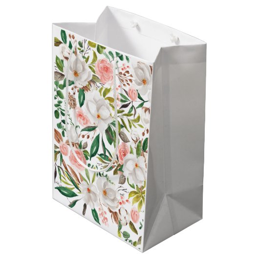 Magnolia Vrijgezellenfeest Gift Favor Swag Bag L20 Medium Cadeauzakje (Achterkant Gekanteld)
