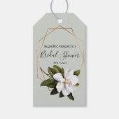 Magnolia Vrijgezellenfeest met Gold en Sage Cadeaulabel (Voorkant)