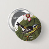 Magnolia Warbler, John James Audubon, Birdwatcher Ronde Button 5,7 Cm (Voorkant /achterkant)