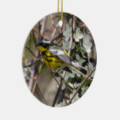 Magnolia Warbler Keramisch Ornament (Rechts)