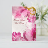 Magnolia Watercolor Kaart (Staand voorkant)