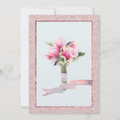 Magnolia Waterverf Crystal Pink Glitter Kaart (Achterkant)