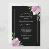 Magnolia Waterverf Engagement Party Kaart (Voorkant)