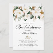 Magnolia waterverf floraal vrijgezellenfeest kaart (Voorkant)