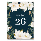 Magnolia waterverf florale bruiloft kaart (Voorkant)