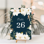 Magnolia waterverf florale bruiloft kaart<br><div class="desc">Een modern floreel lijst met waterverf magnolia bloemen. De tekst en de kleuren op deze kaart kunnen worden gepersonaliseerd.</div>