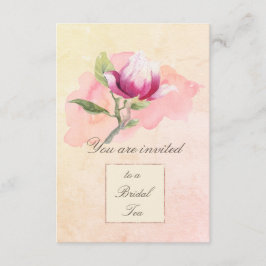 Magnolia Waterverf Tea Party Uitnodiging